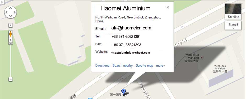 haomei aluminium sheet map